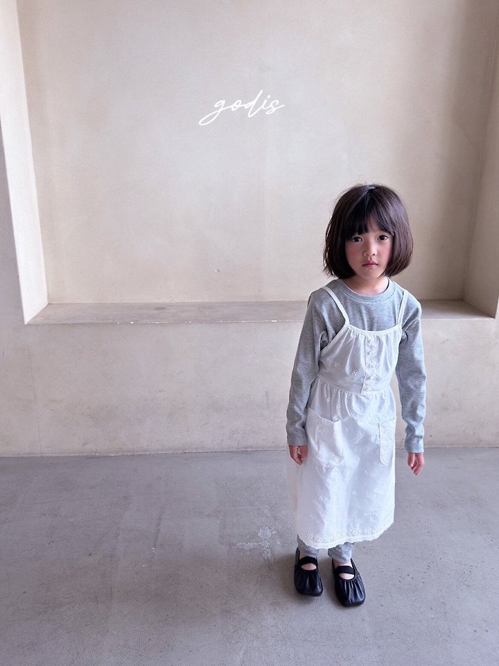 Godis - Korean Children Fashion - #childofig - Embroidery Button One-Piece - 11