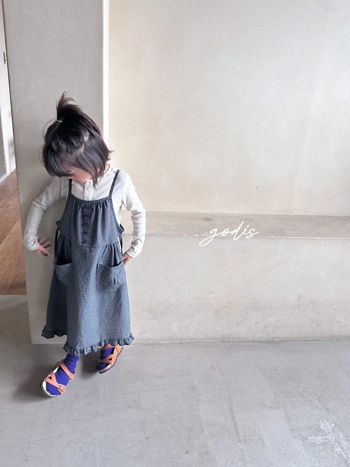 Godis - Korean Children Fashion - #childofig - Button Frill One-Piece - 4