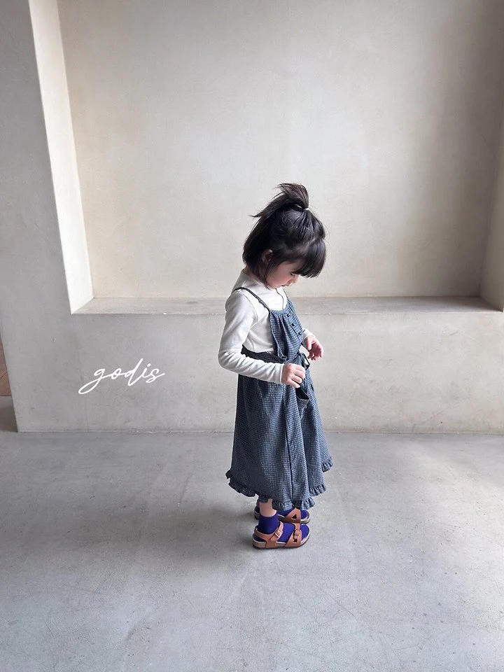 Godis - Korean Children Fashion - #designkidswear - Button Frill One-Piece - 5