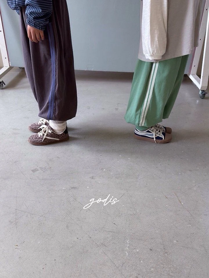Godis - Korean Children Fashion - #designkidswear - Ribbed Two-Line Pants - 11