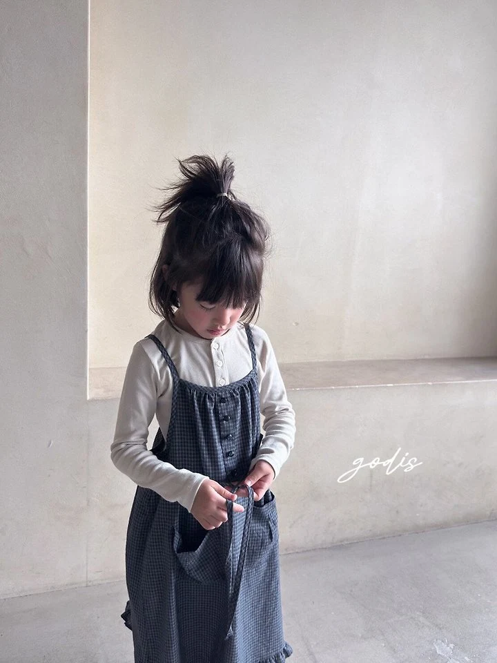 Godis - Korean Children Fashion - #discoveringself - Button Frill One-Piece - 6