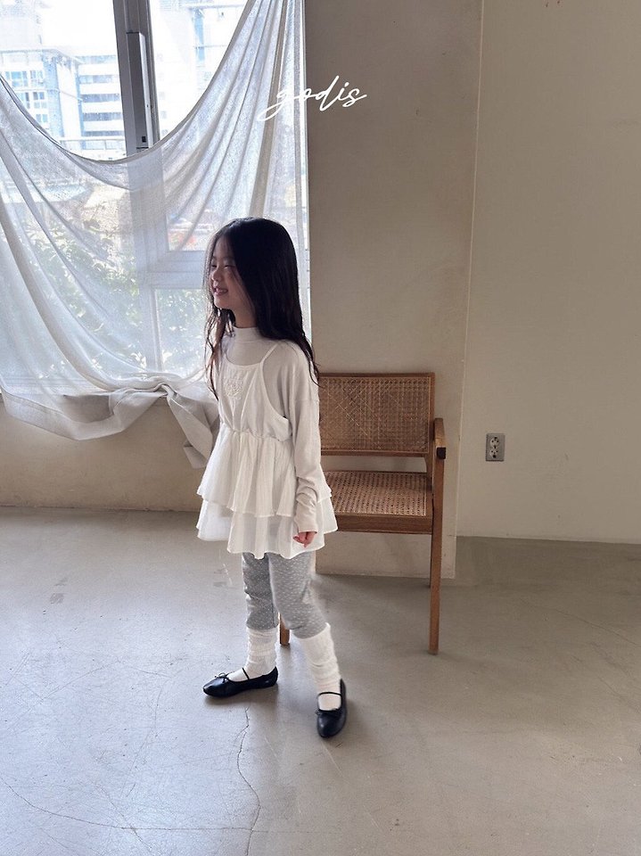 Godis - Korean Children Fashion - #discoveringself - Cancan Sleeveless Blouse - 5