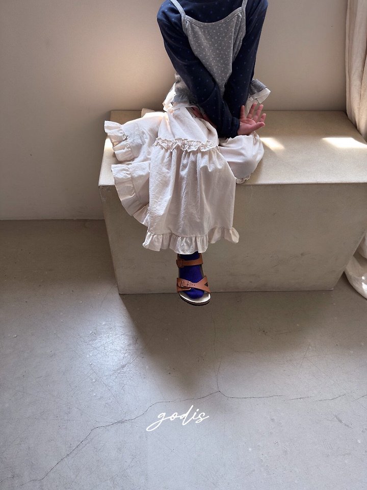 Godis - Korean Children Fashion - #fashionkids - Frill Long Skirt - 4