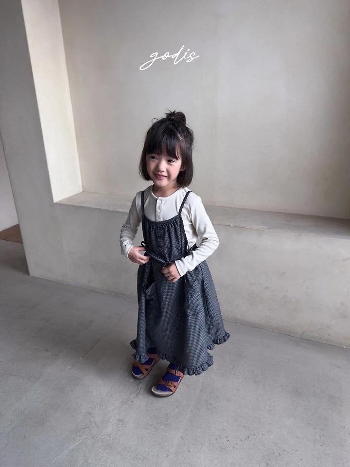 Godis - Korean Children Fashion - #kidsstore - Button Frill One-Piece - 9