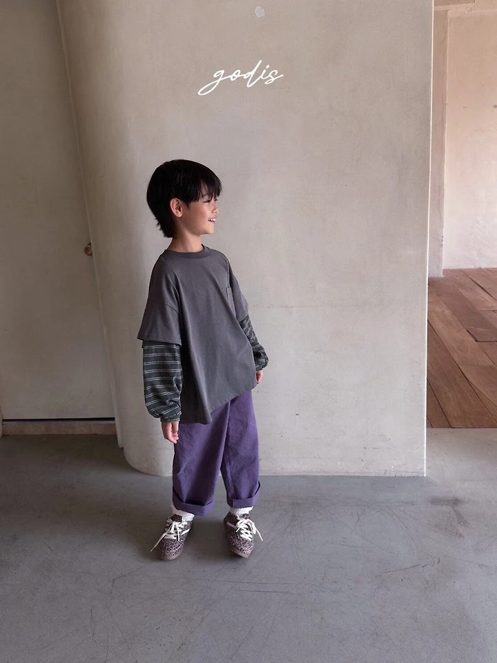 Godis - Korean Children Fashion - #kidzfashiontrend - Pocket Layer Tee - 6