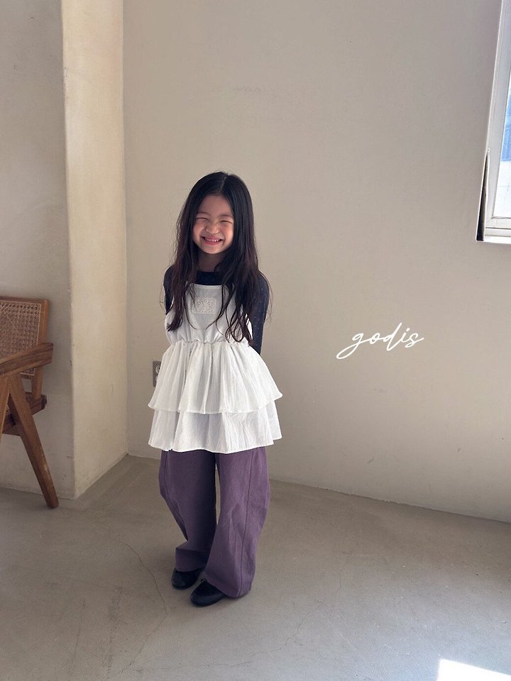 Godis - Korean Children Fashion - #magicofchildhood - Cancan Sleeveless Blouse - 12