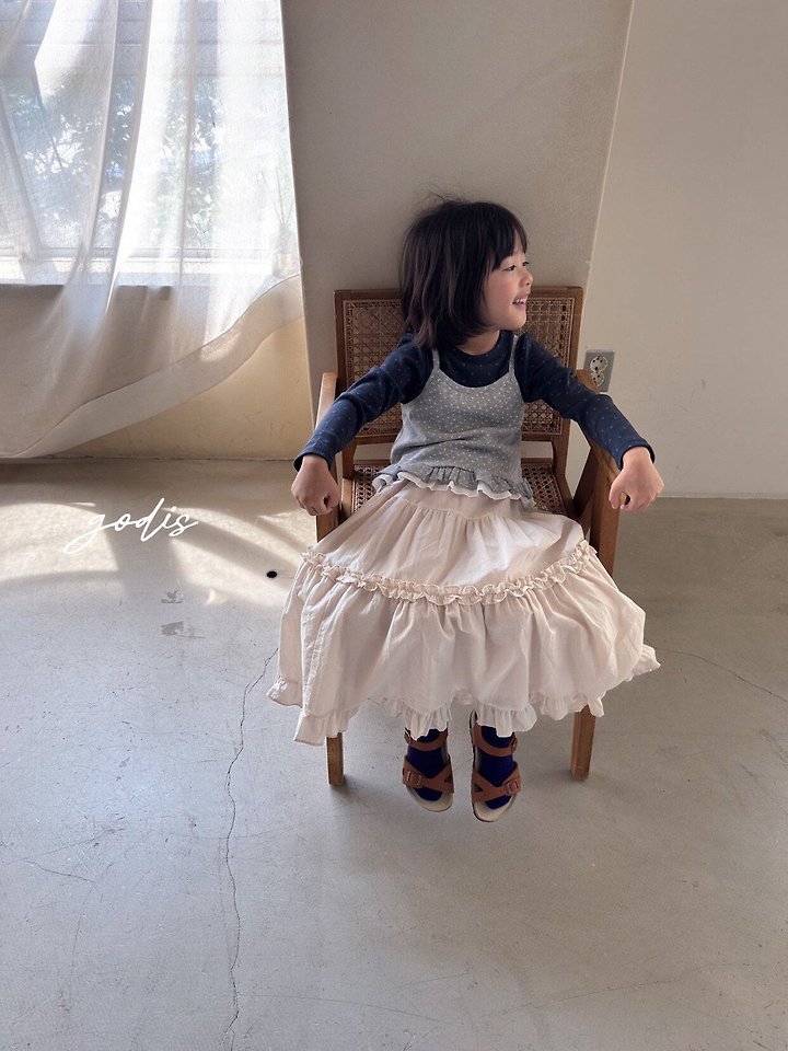 Godis - Korean Children Fashion - #magicofchildhood - Frill Long Skirt - 9