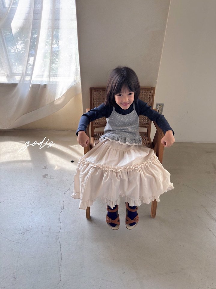 Godis - Korean Children Fashion - #minifashionista - Frill Long Skirt - 10