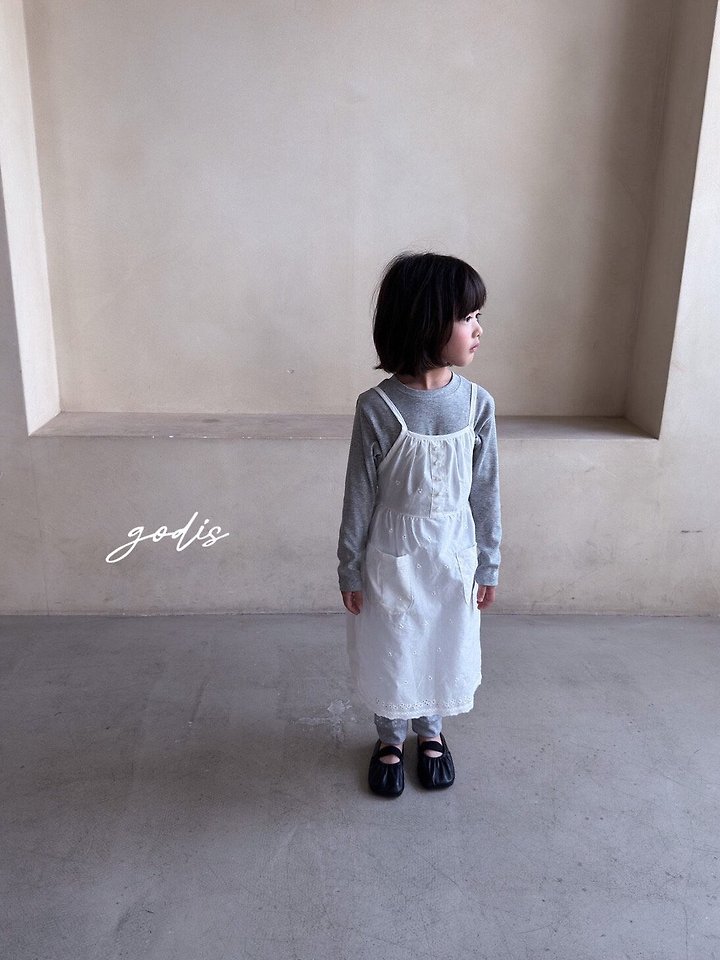 Godis - Korean Children Fashion - #prettylittlegirls - Embroidery Button One-Piece - 7