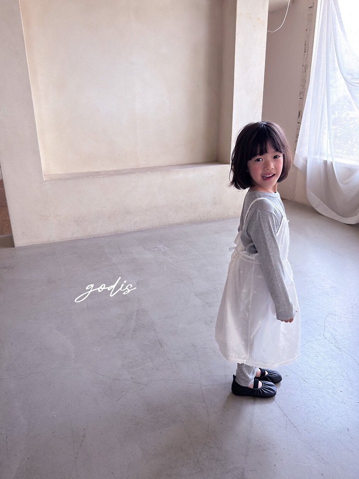 Godis - Korean Children Fashion - #stylishchildhood - Embroidery Button One-Piece - 10