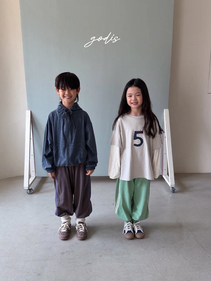 Godis - Korean Children Fashion - #stylishchildhood - Ribbed Two-Line Pants - 8