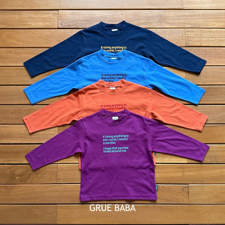 Grue Baba - Korean Children Fashion - #childofig - Loved Tee