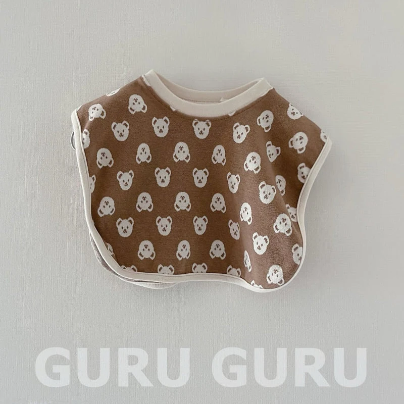 Guru Guru - Korean Baby Fashion - #babyboutiqueclothing - Bear Bib