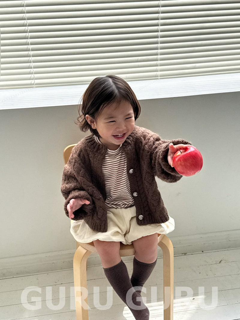 Guru Guru - Korean Baby Fashion - #babyboutiqueclothing - Stripe Tee - 12