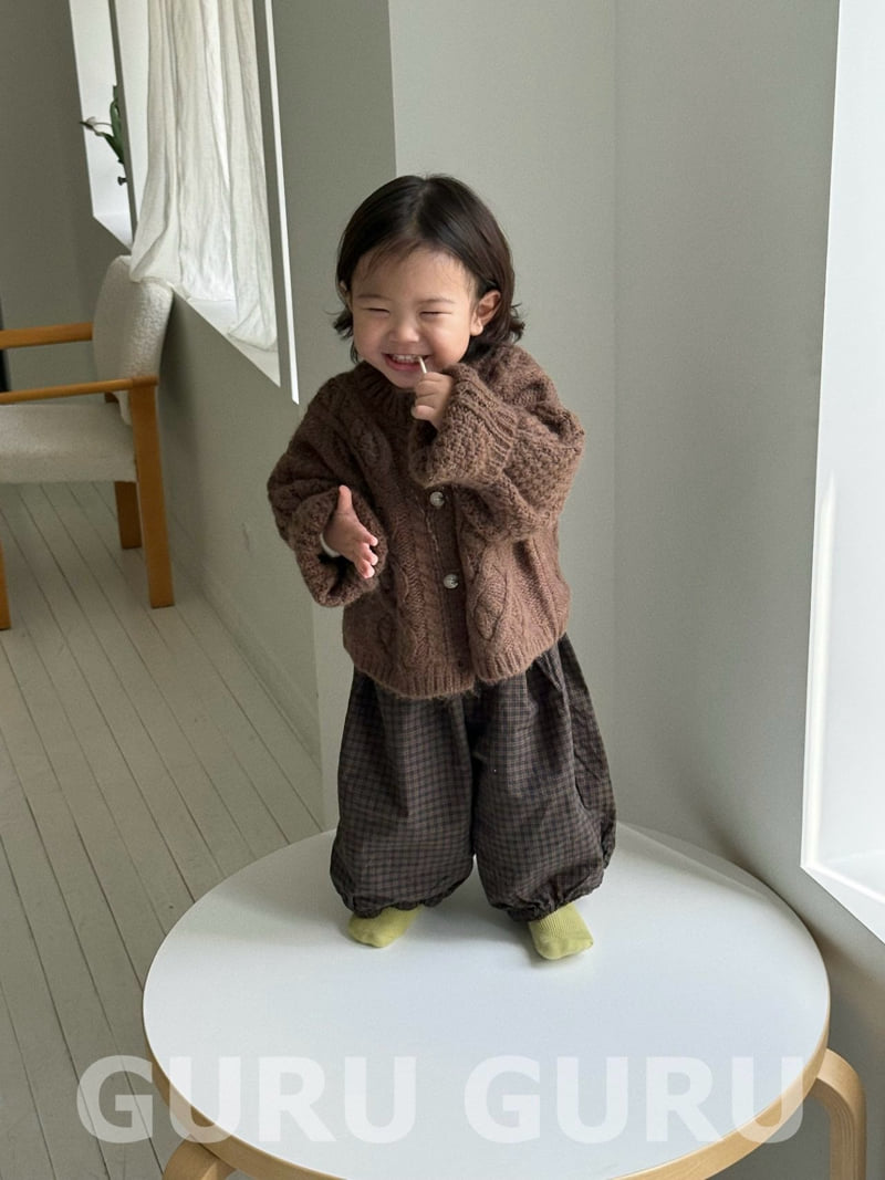 Guru Guru - Korean Baby Fashion - #babyboutiqueclothing - Check Pants - 9