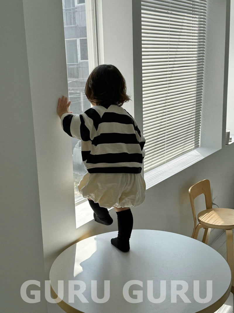 Guru Guru - Korean Baby Fashion - #babyclothing - Stripe Sweatshirts - 12