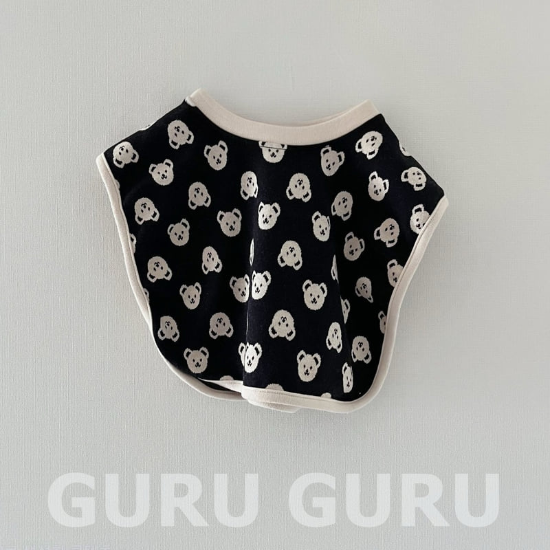 Guru Guru - Korean Baby Fashion - #babyfashion - Bear Bib - 3