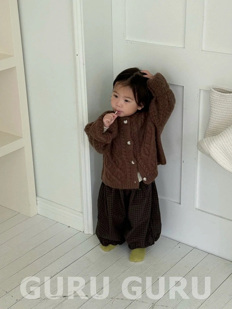 Guru Guru - Korean Baby Fashion - #babyfever - Check Pants - 12