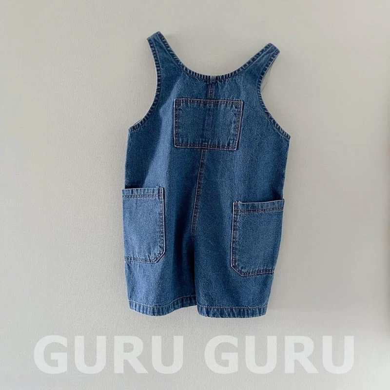 Guru Guru - Korean Baby Fashion - #babygirlfashion - Denim Overalls - 2