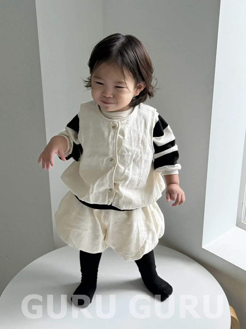 Guru Guru - Korean Baby Fashion - #babygirlfashion - Cloud Vest - 7