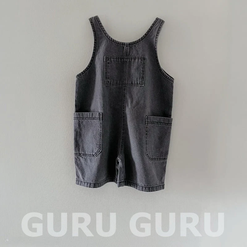 Guru Guru - Korean Baby Fashion - #babylifestyle - Denim Overalls - 3