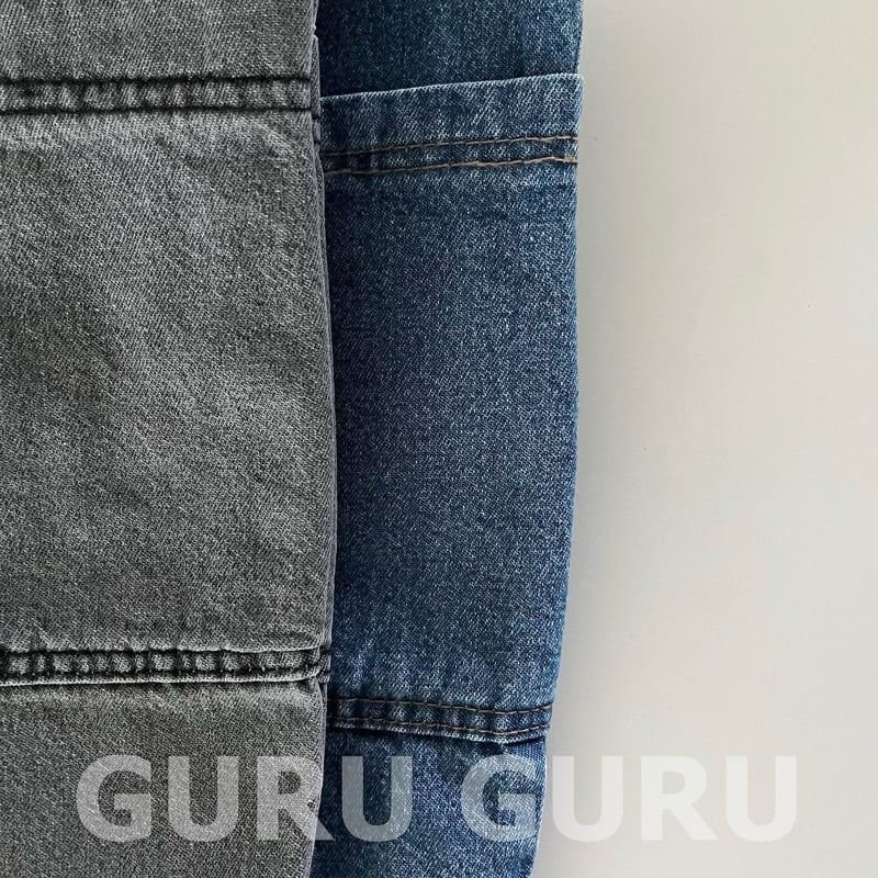 Guru Guru - Korean Baby Fashion - #babylifestyle - Denim Overalls - 4