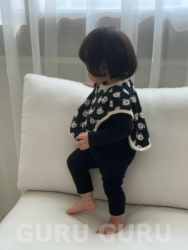 Guru Guru - Korean Baby Fashion - #babyoninstagram - Bear Bib - 7