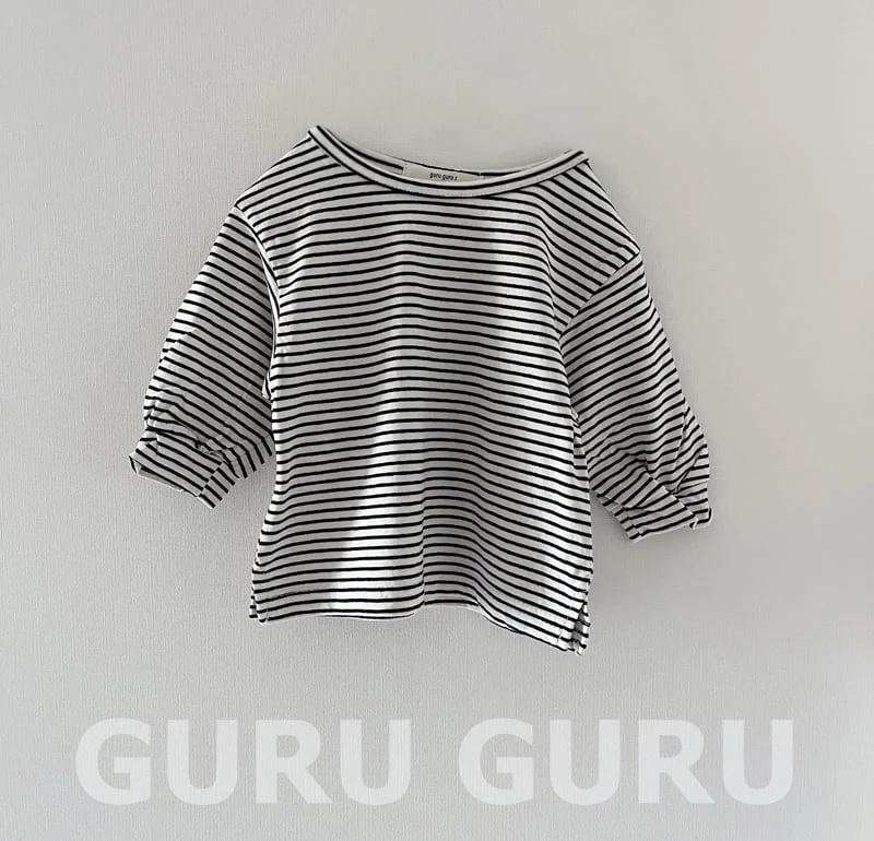Guru Guru - Korean Baby Fashion - #babyoninstagram - Stripe Tee - 3