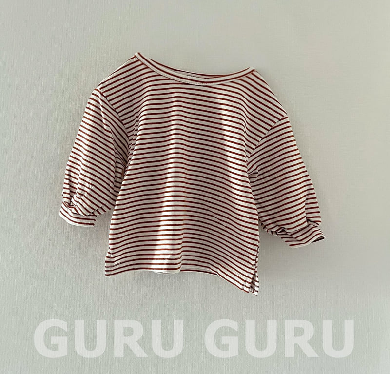 Guru Guru - Korean Baby Fashion - #babyoninstagram - Stripe Tee - 4