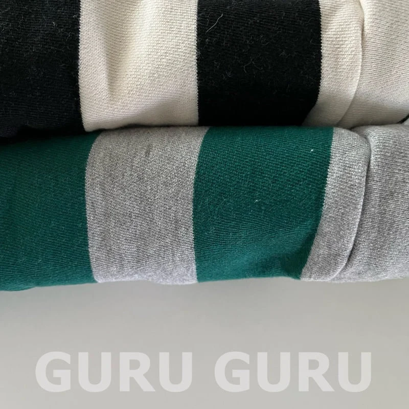 Guru Guru - Korean Baby Fashion - #babyootd - Stripe Sweatshirts - 4