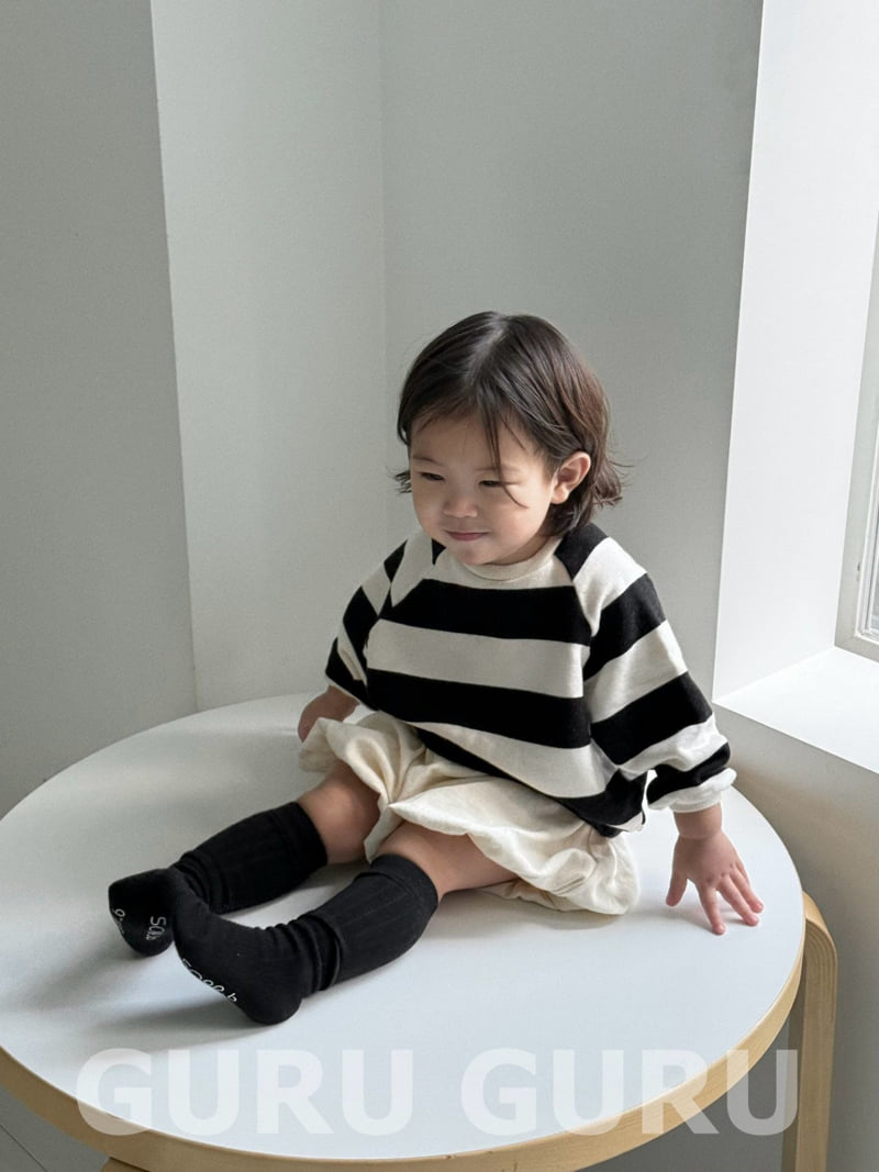 Guru Guru - Korean Baby Fashion - #babywear - Stripe Sweatshirts - 6
