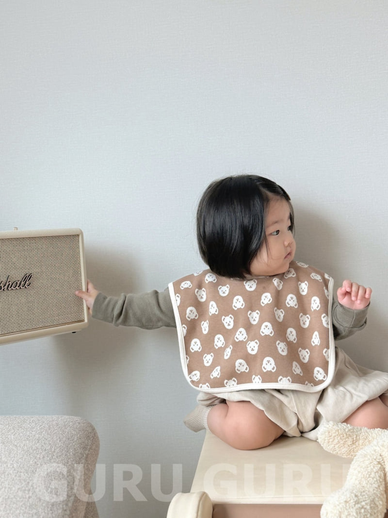 Guru Guru - Korean Baby Fashion - #babywear - Bear Bib - 11