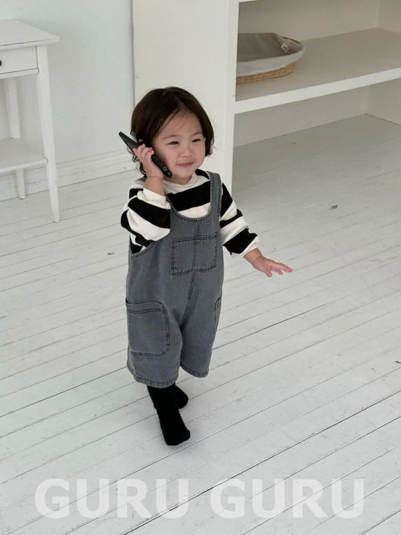 Guru Guru - Korean Baby Fashion - #onlinebabyboutique - Denim Overalls - 9