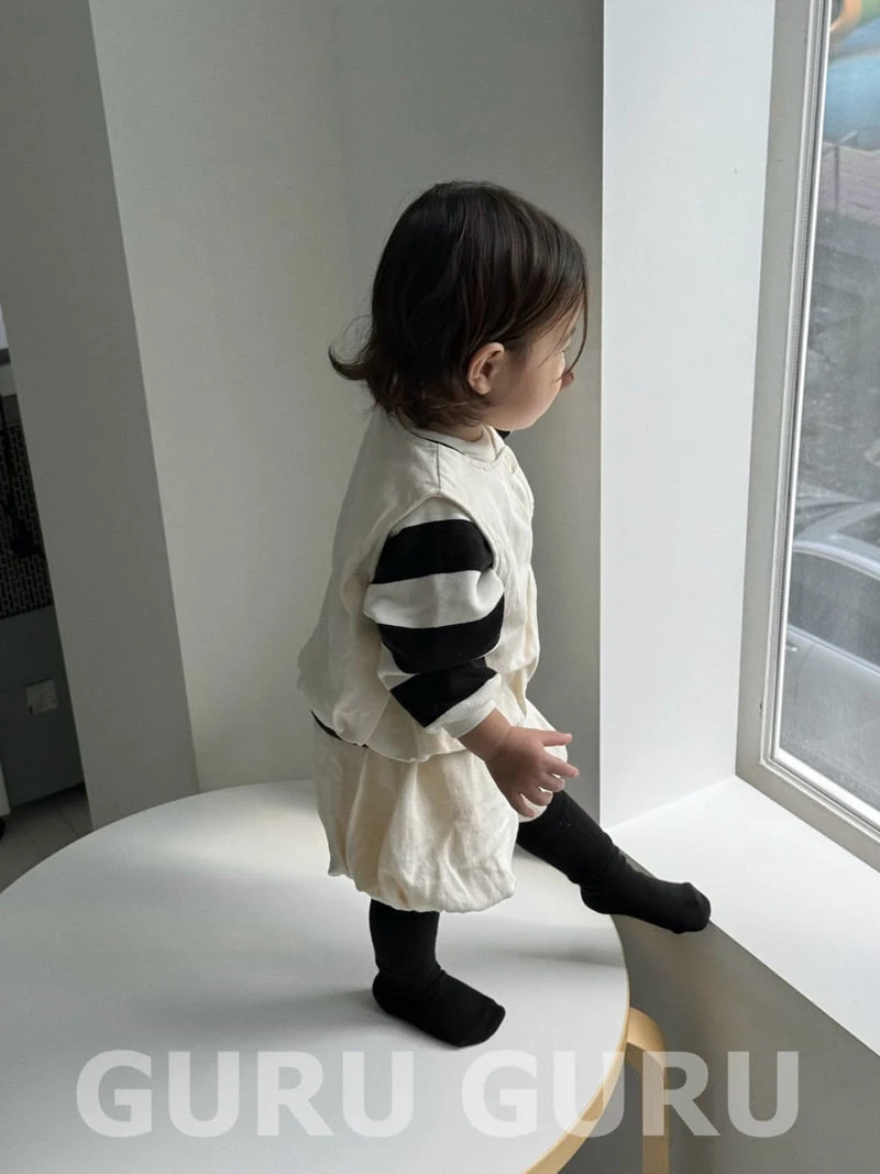 Guru Guru - Korean Baby Fashion - #onlinebabyshop - Stripe Sweatshirts - 8