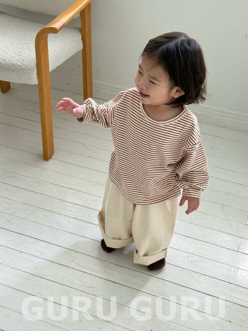 Guru Guru - Korean Baby Fashion - #onlinebabyshop - Stripe Tee - 9