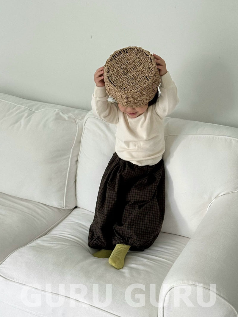 Guru Guru - Korean Baby Fashion - #onlinebabyshop - Check Pants - 6