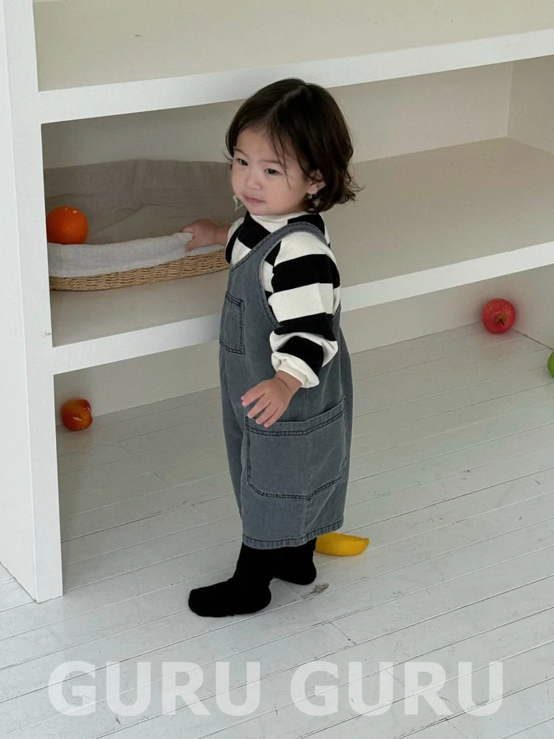 Guru Guru - Korean Baby Fashion - #smilingbaby - Denim Overalls - 11