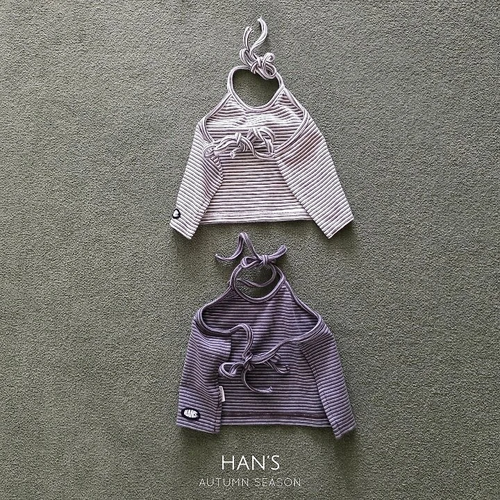 Han's - Korean Children Fashion - #Kfashion4kids - Striped Halter Tee - 3