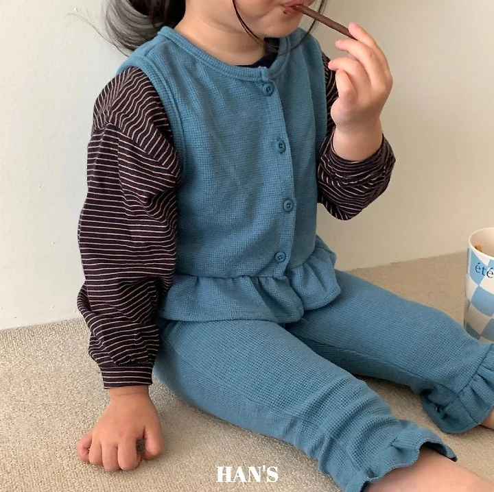Han's - Korean Children Fashion - #Kfashion4kids - Cotton Stripe Tee - 6