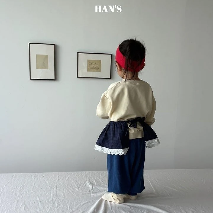 Han's - Korean Children Fashion - #prettylittlegirls - Layered Check Apron - 4