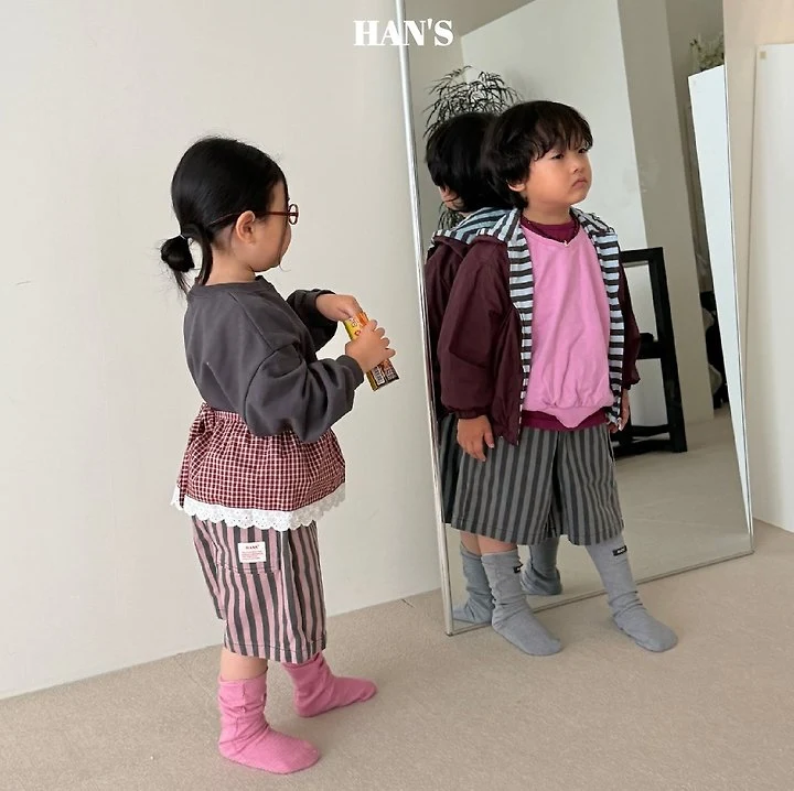 Han's - Korean Children Fashion - #kidsshorts - V Sweatshirt - 6
