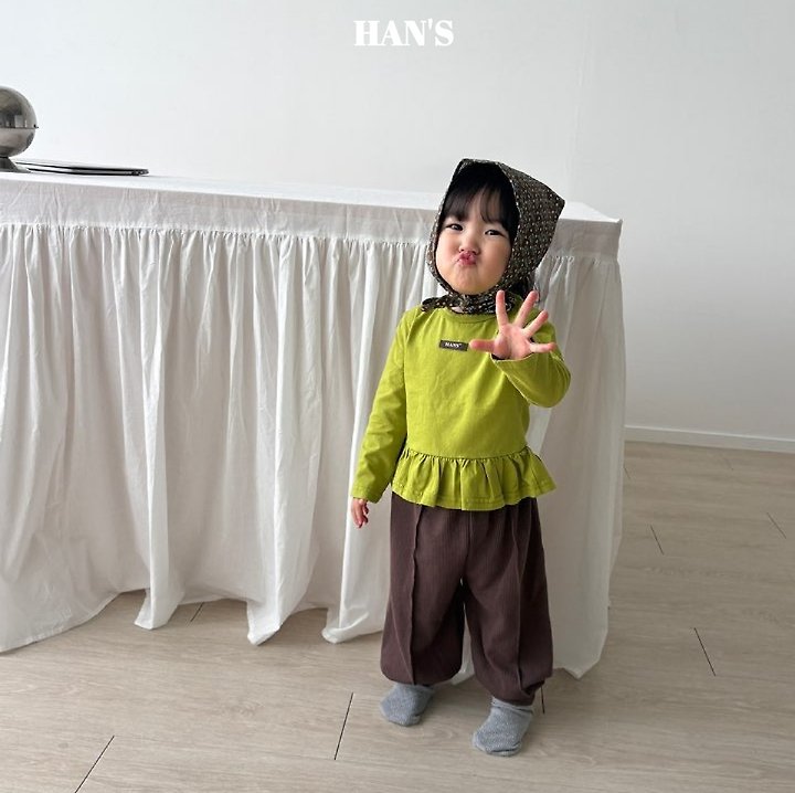 Han's - Korean Children Fashion - #fashionkids - Pin Frill Tee - 4