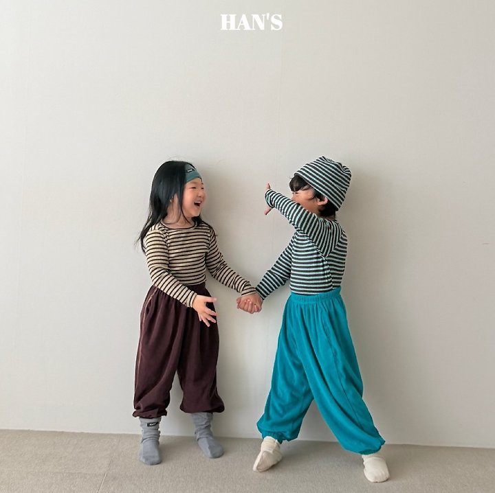 Han's - Korean Children Fashion - #kidsshorts - Sugar Stripe Tee - 8