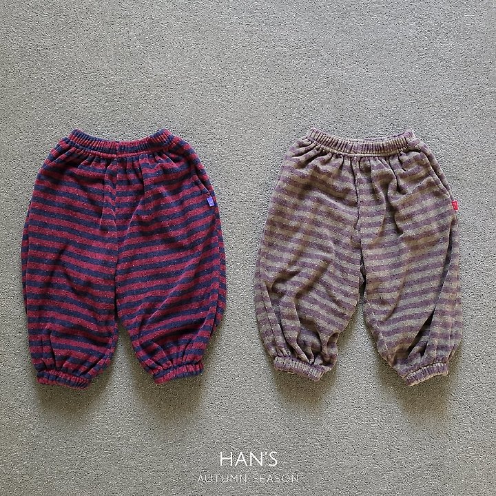 Terry Stripe Pants by Han's for Child - view 1
