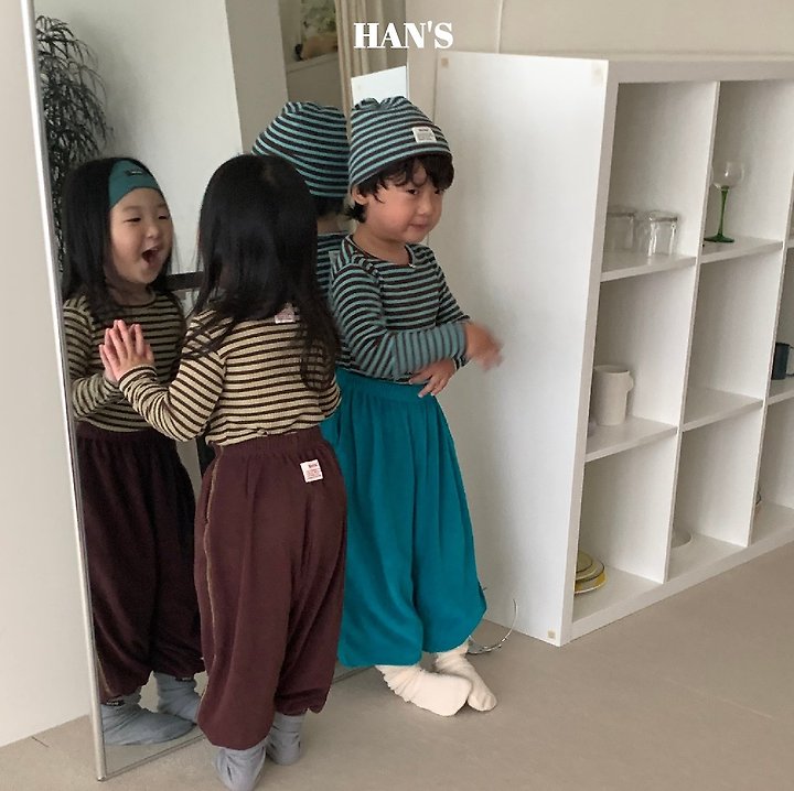 Han's - Korean Children Fashion - #kidzfashiontrend - Terry Pants - 12