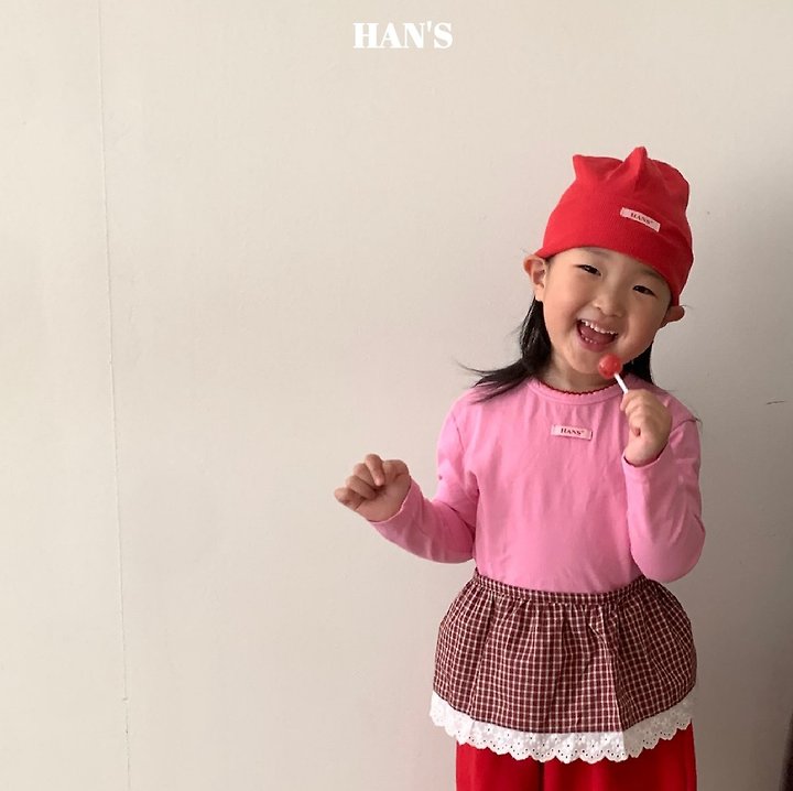 Han's - Korean Children Fashion - #kidzfashiontrend - Layered Check Apron - 12