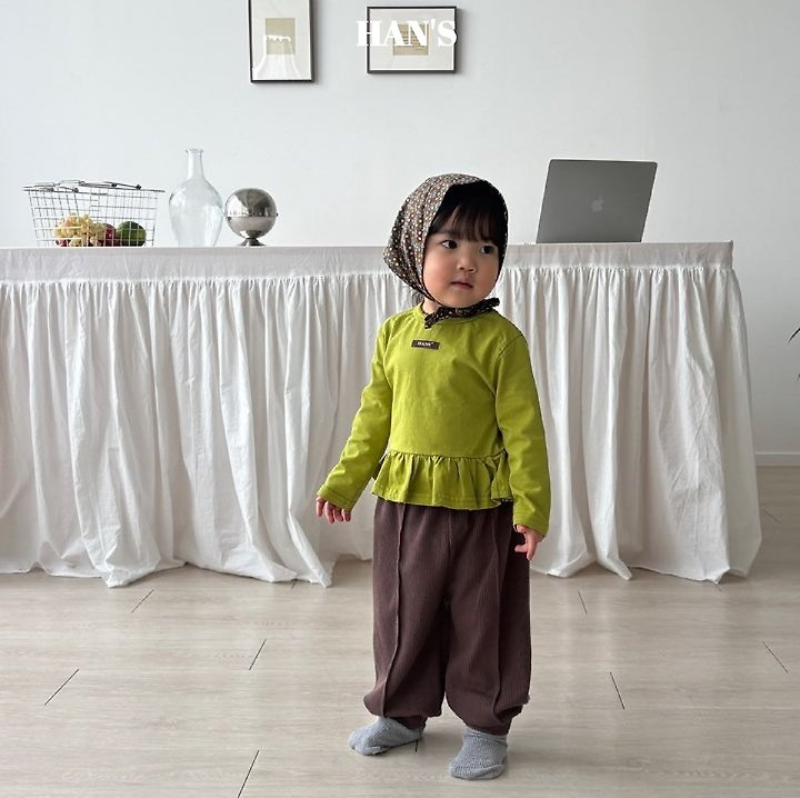 Han's - Korean Children Fashion - #littlefashionista - Pin Frill Tee - 8