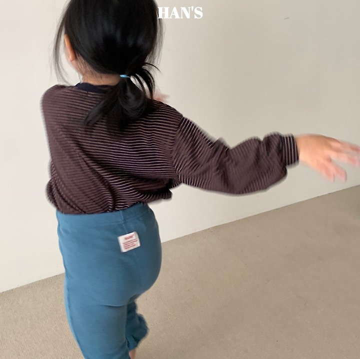 Han's - Korean Children Fashion - #littlefashionista - Cotton Stripe Tee - 7