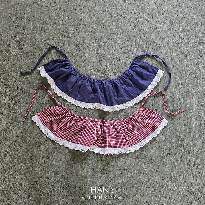 Han's - Korean Children Fashion - #magicofchildhood - Layered Check Apron