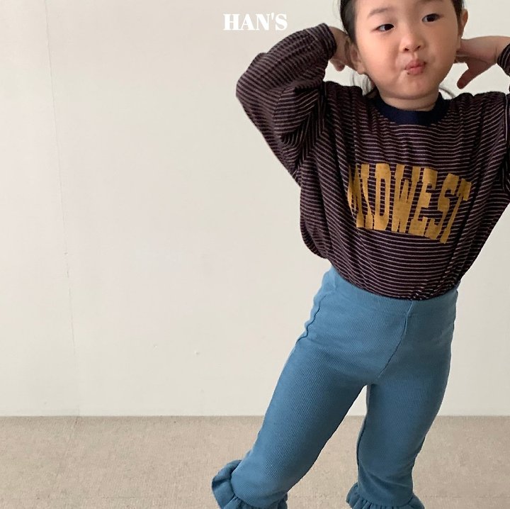 Han's - Korean Children Fashion - #magicofchildhood - Cotton Stripe Tee - 8